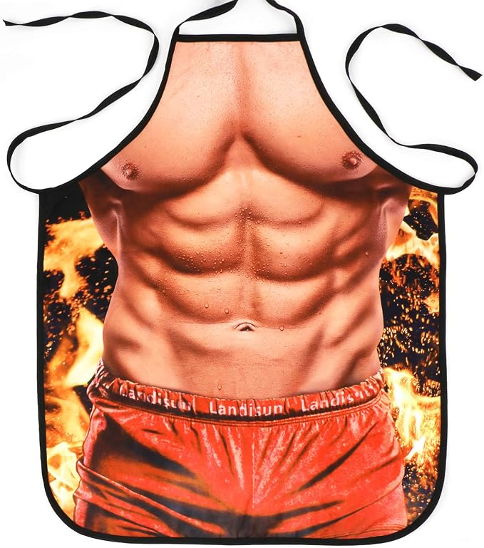 Landisun Apron Kitchen Chef Cooking Gag Gift Creative Funny Grilling Baking by Landisun