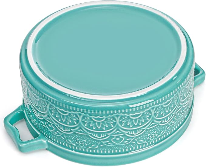 Elsjoy 2 Quart Round Ceramic Casserole Dish - Image 4