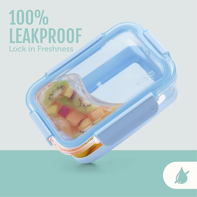 Ello Duraglass 3.4 Cup Meal Prep Sets 10Pc, 5 Pack Set- Glass Food Storage - Image 5