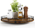 Farmhouse Oak 13" Lazy Susan Turntable Organizer by AMH
