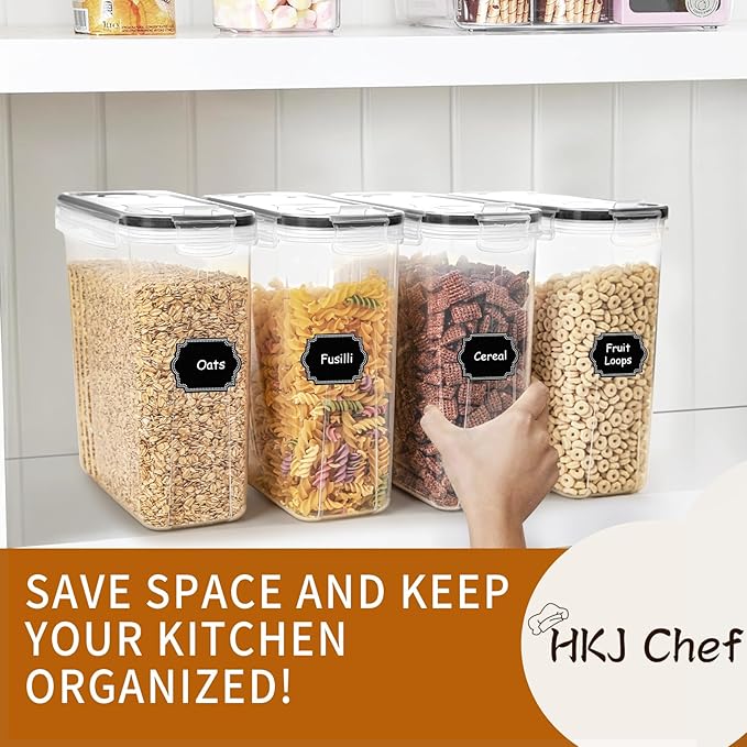 Cereal Containers Storage Set, Cereal Dispensers - Image 7