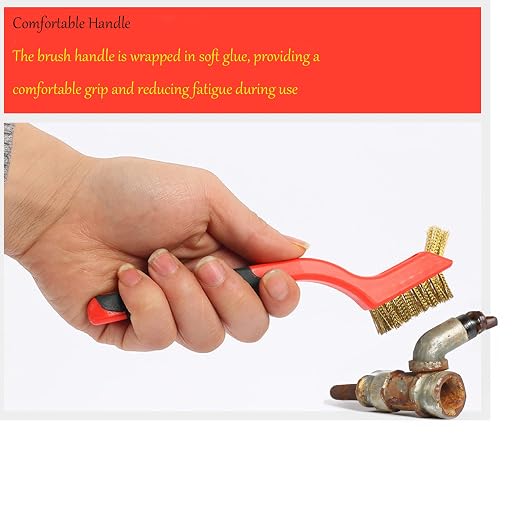 3Pcs Small Brass Wire Cleaning Brushes Set - Image 3
