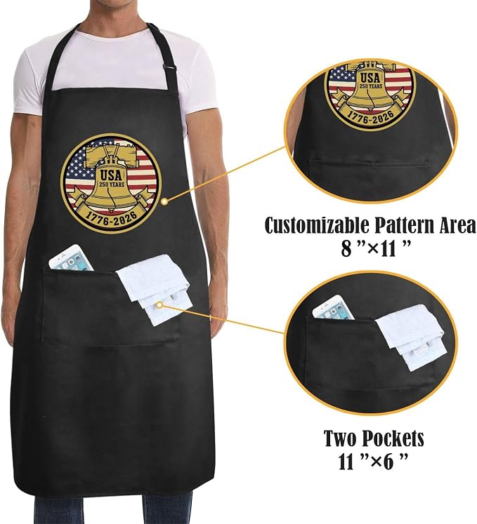 Us 250 Years Of Freedoms Apron - Image 4