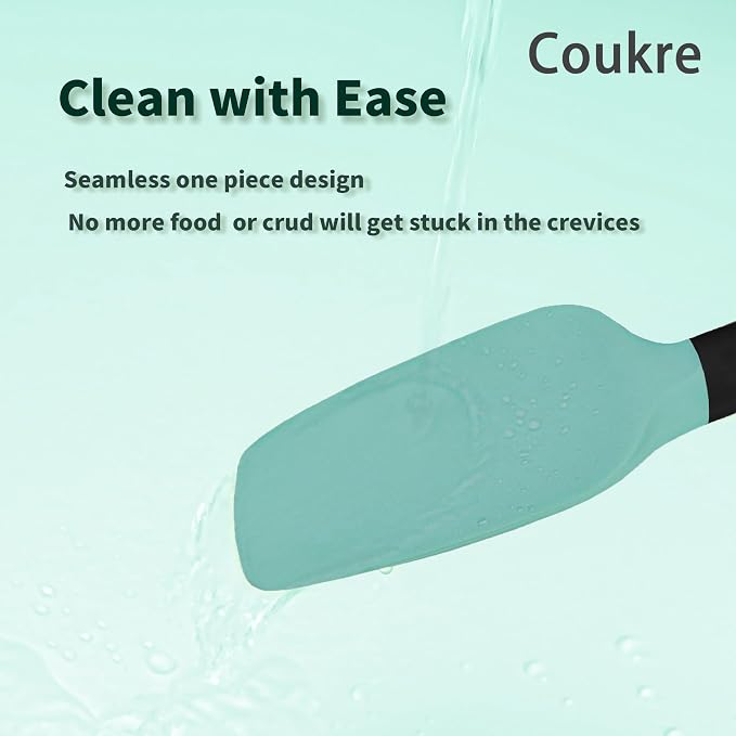 Coukre Silicone Spatula Set of 5, High Temperature Resistant, Food Grade - Image 4