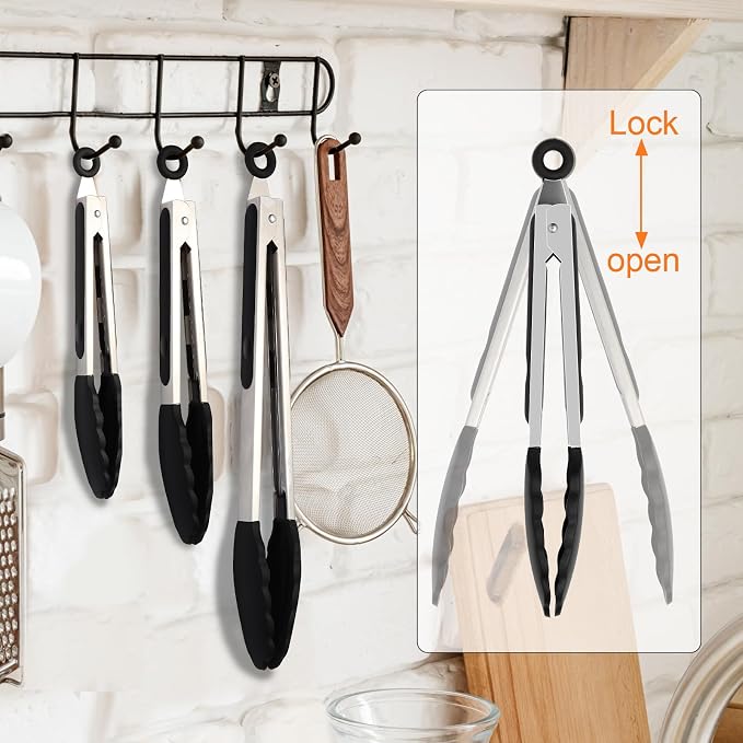 Premium Stainless Steel Heat Resistant Kitchen Tongs - Image 7