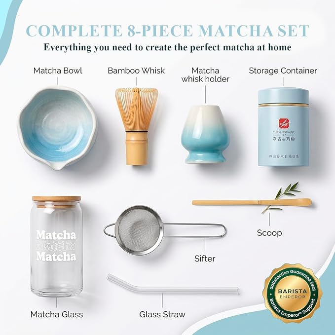 BARISTA EMPEROR® PREMIUM 8pcs MATCHA WHISK SET - Image 7