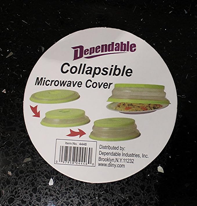 Dependable Industries' 2-in-1 Collapsible Microwave Splatter Guard Cover & - Image 9