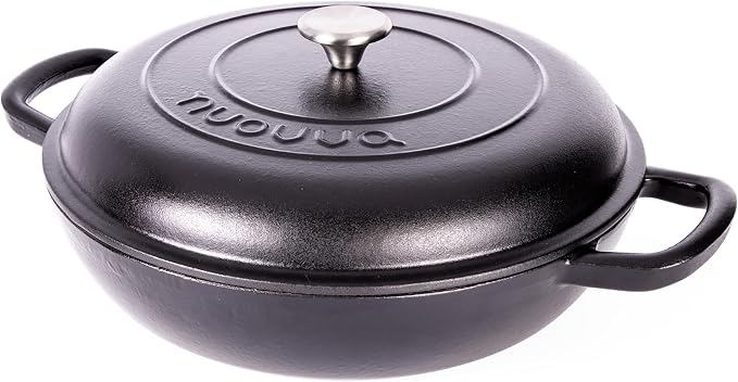 Shallow Cast Iron Casserole by Nuovva