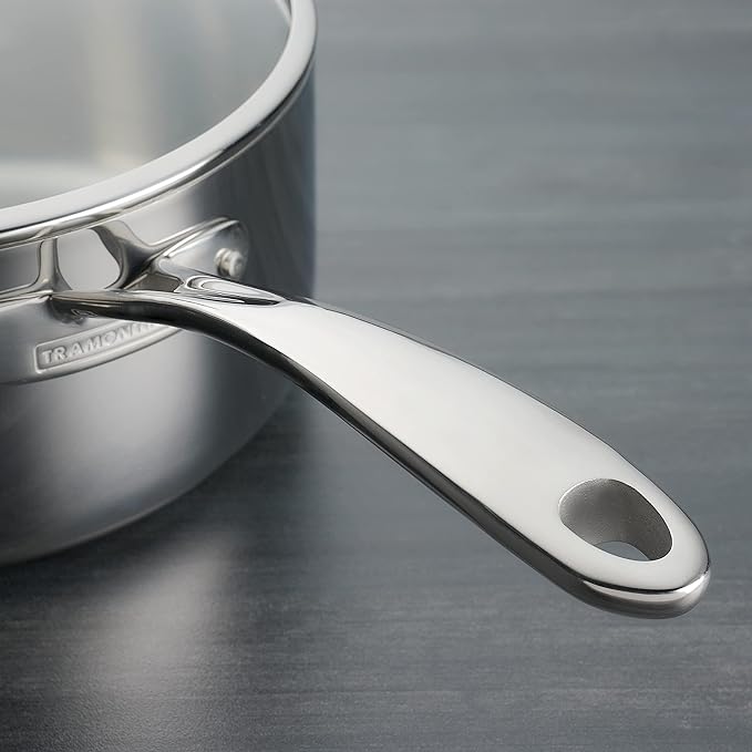 Tramontina Tri-Ply Clad Stainless Steel 2-Quart Small Sauce Pan - Image 5