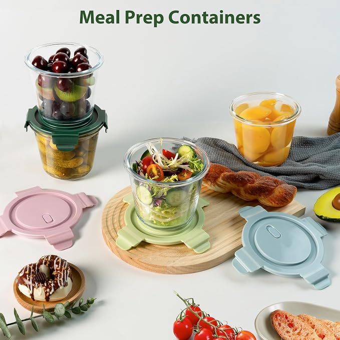 Freshmage 23oz Glass Meal Prep Containers - Image 7