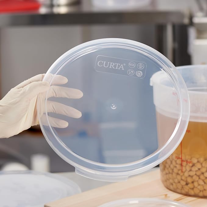 CURTA 2 Quart Translucent Round Food Storage Container - Image 7