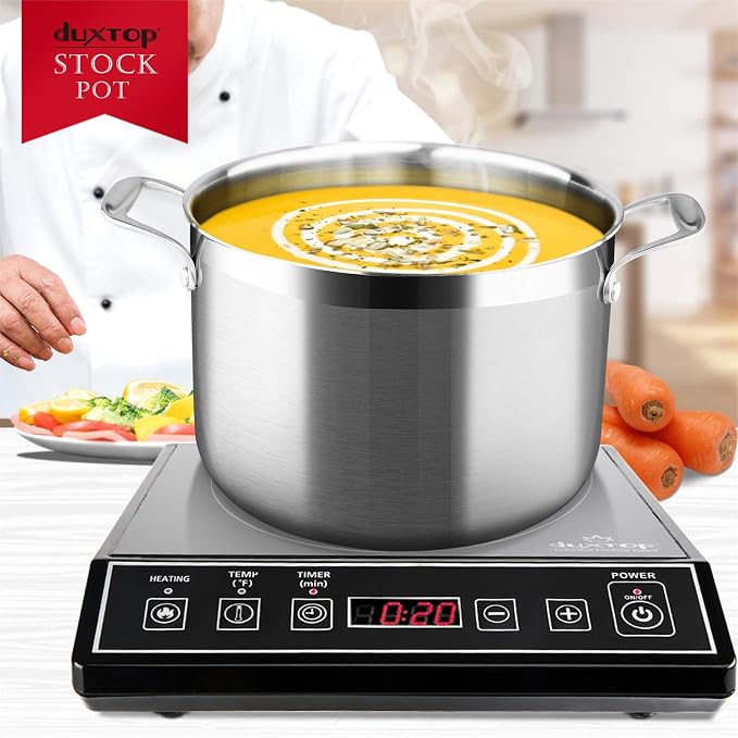 Duxtop Whole-Clad Tri-Ply Stainless Steel Stockpot - Image 7