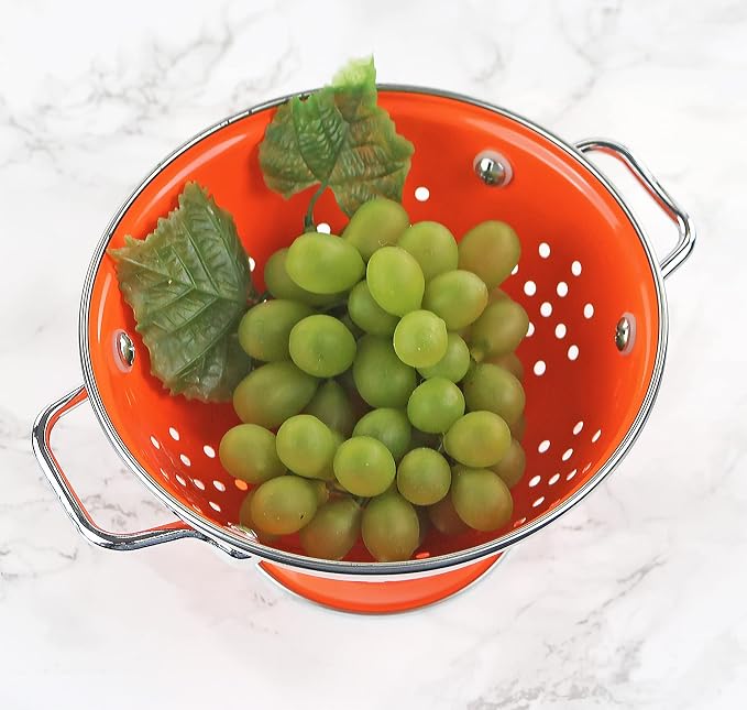 Calypso Basics by Reston Lloyd Powder Coated Enameled Colander, 1 Quart - Image 3