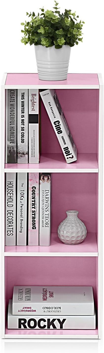 Furinno LUDER Book Shelf, 3-Cube Bookshelf, Bookcase - Image 7