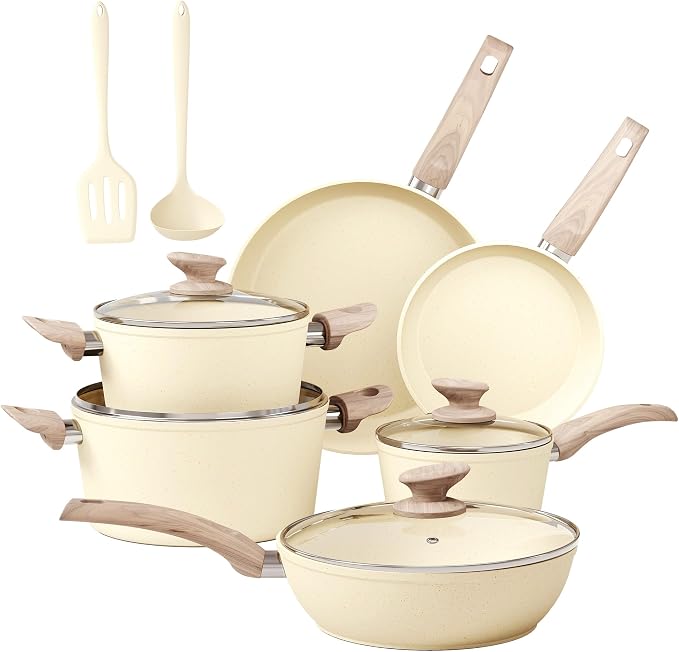 MAISON ARTS Pots and Pans Set Non Stick, Kitchen Cookware Sets Nonstick by MAISONARTS