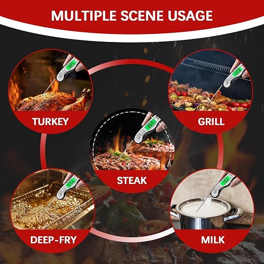 Meat Thermometer Digital，IP67 Waterproof Cooking Thermometer - Image 3