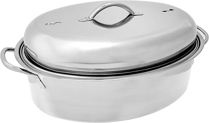 Fox Run Oval Roaster Set, Stainless Steel by foxrunbrands