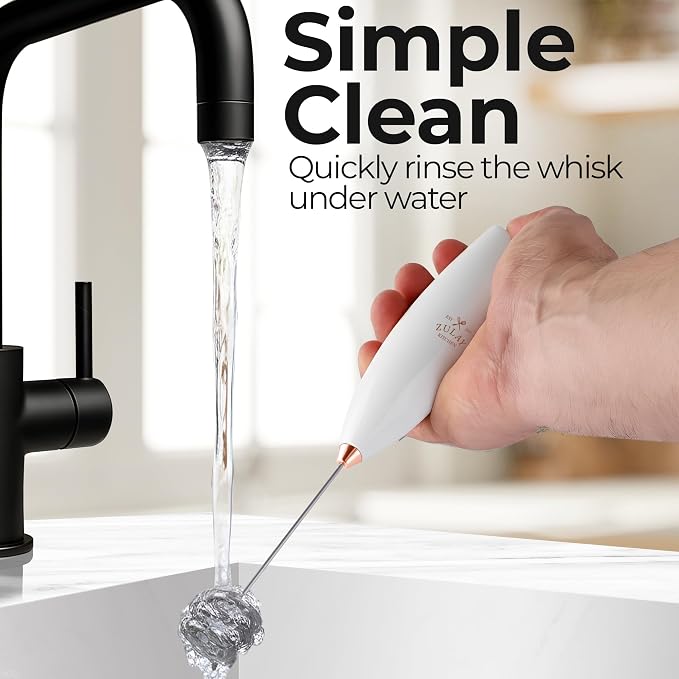 Zulay Kitchen Patented Tornado Triple Whisk Milk Frother - Image 9