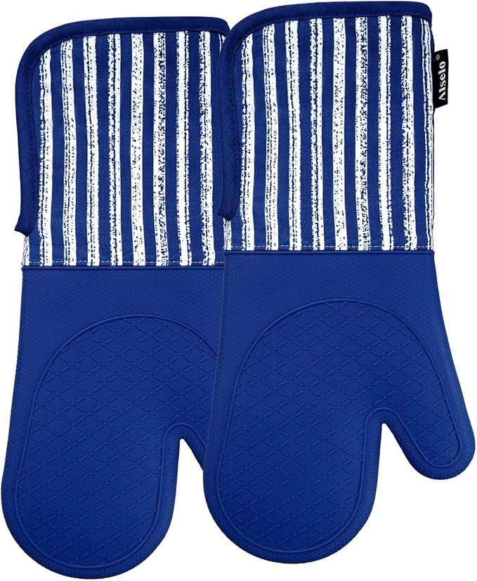 Alselo Silicone Oven Mitts Heat Resistant 932℉ - Image 9