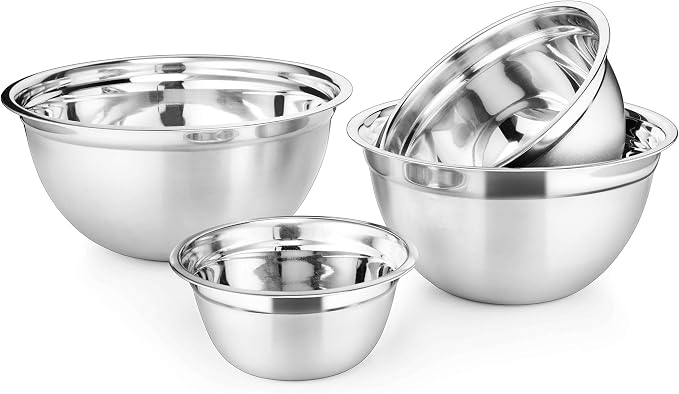 AVADOR Premium Stainless Steel Mixing Bowls, Space Saving, Prepping 0.74qt by AVADOR