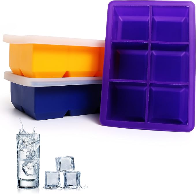 Excnorm Silicone Ice Cube Trays 3 Pack - Image 7