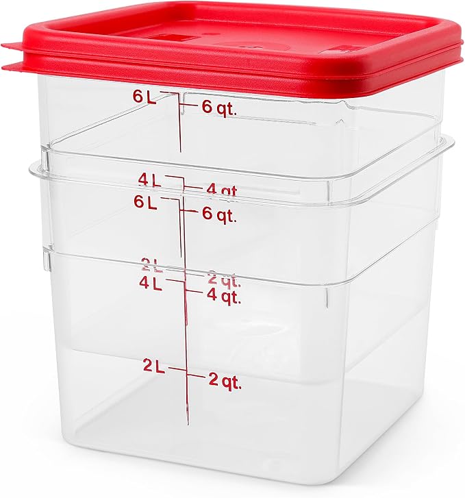 Cambro Food Storage Container - 6 QT Square - Image 3