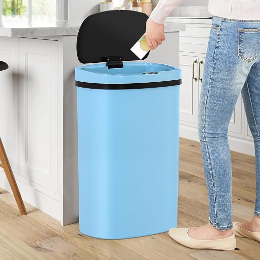 13 Gallon Trash Can | 50L Sensor Automatic Kitchen Trash Can by Home