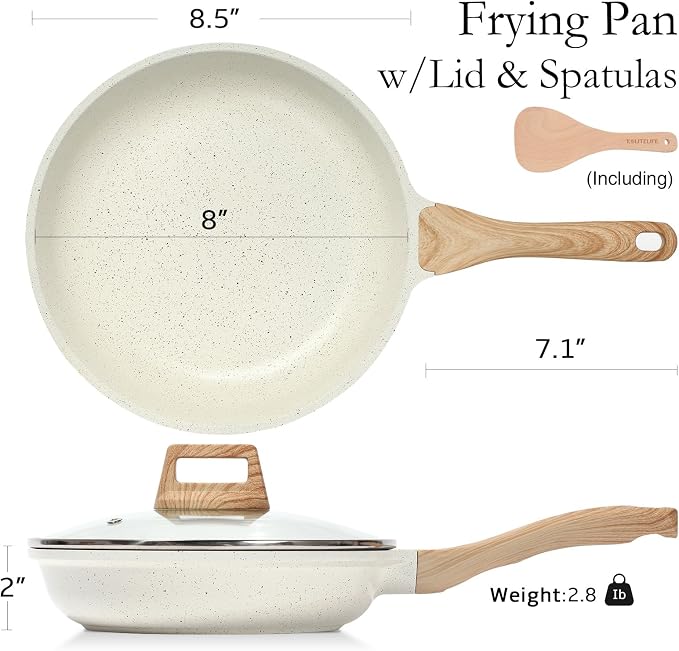 ESLITE LIFE Nonstick Ceramic Frying Pan Skillet - Image 2