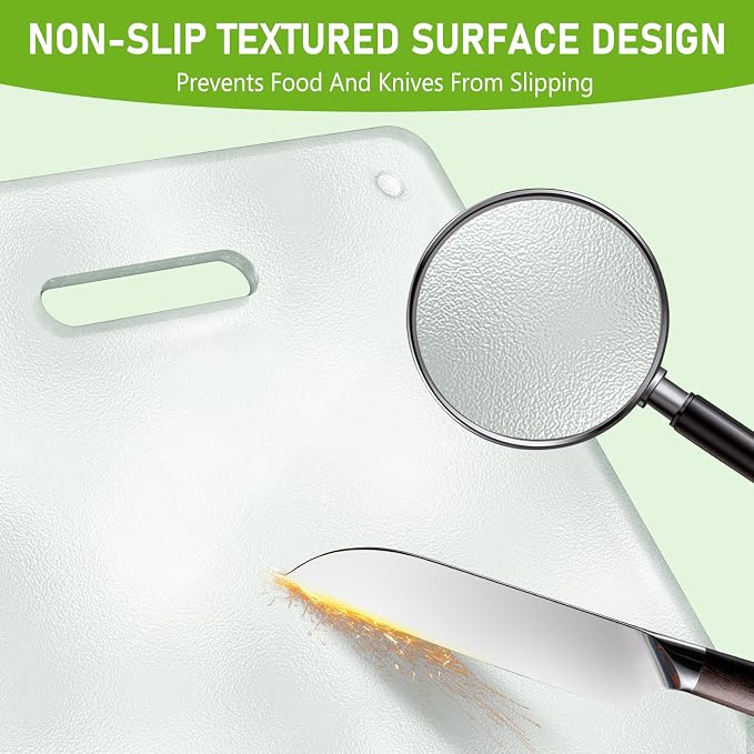 Tempered Glass Cutting Board for Kitchen, Plastic Free, Scratch Resistant - Image 4