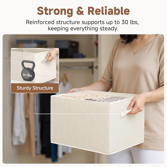 StorageWorks Closet Organizers and Storage Bins, Shelf Baskets - Image 7