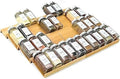 Spice Drawer Organzier, 4 Tiers- 8Pcs Bamboo Spice Rack Tray Insert by KitHero