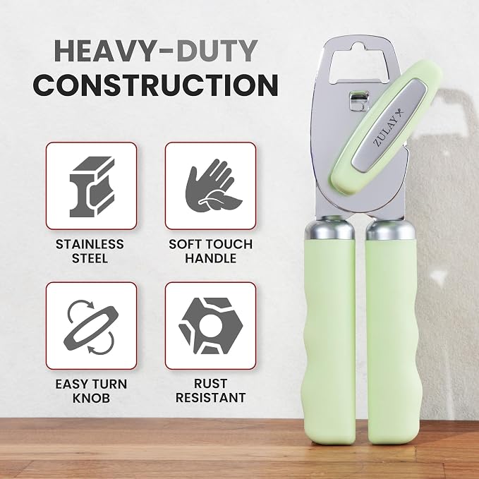 Zulay Kitchen Heavy Duty Stainless Steel Can Opener Manual - Image 3