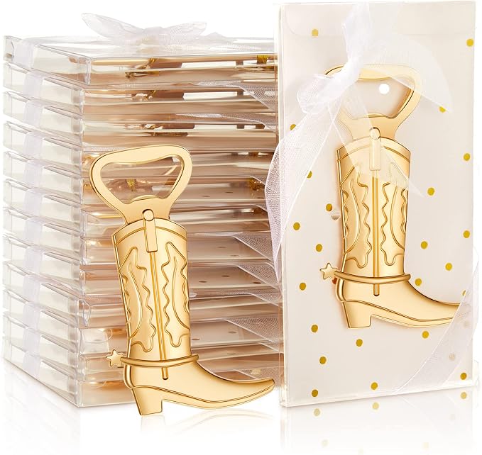 Hortsun 36 Sets Cowboy Boot Bottle Openers Baby Shower Bottle Opener Favors by Hortsun