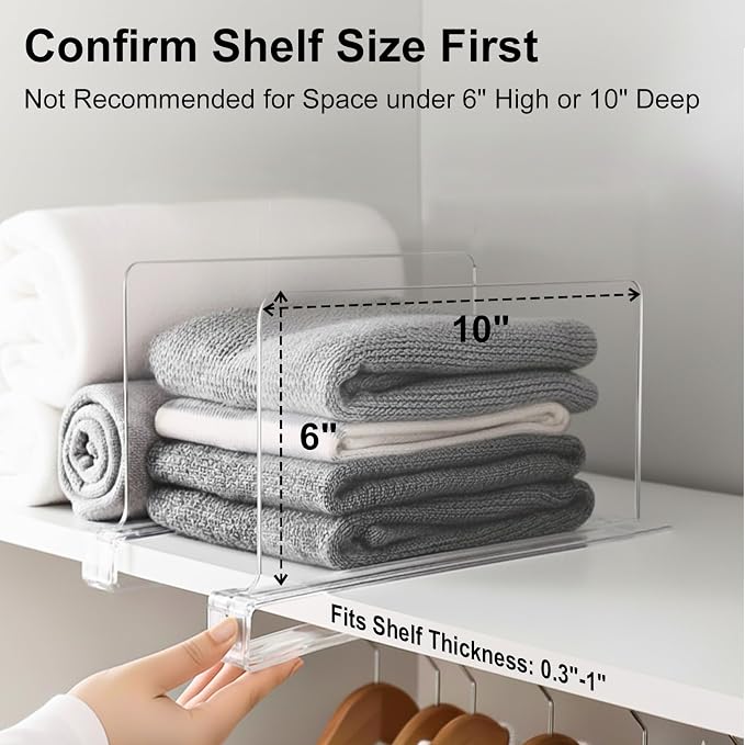 SortNStore Shelf Dividers Purse Organizer - Image 3