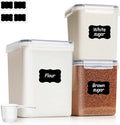 ComSaf Flour Sugar Storage Containers Set of 3, Large Airtight Food Storage by ComSaf