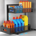 Petiza Under Sink Organizer Pull Out Cabinet Organizer Adjustable Height 2 Tier by petiza