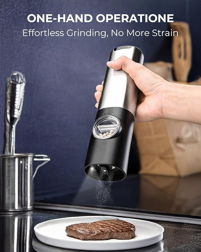 Electric Salt & Pepper Grinder Set - Image 2