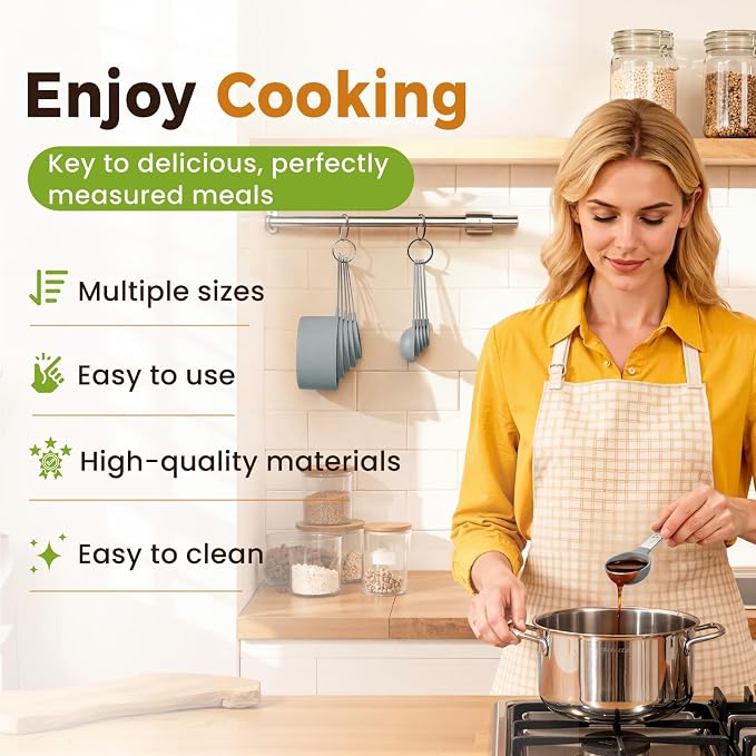 16PCS Measuring Cups and Spoons Set, Measuring Spoon Set - Image 4