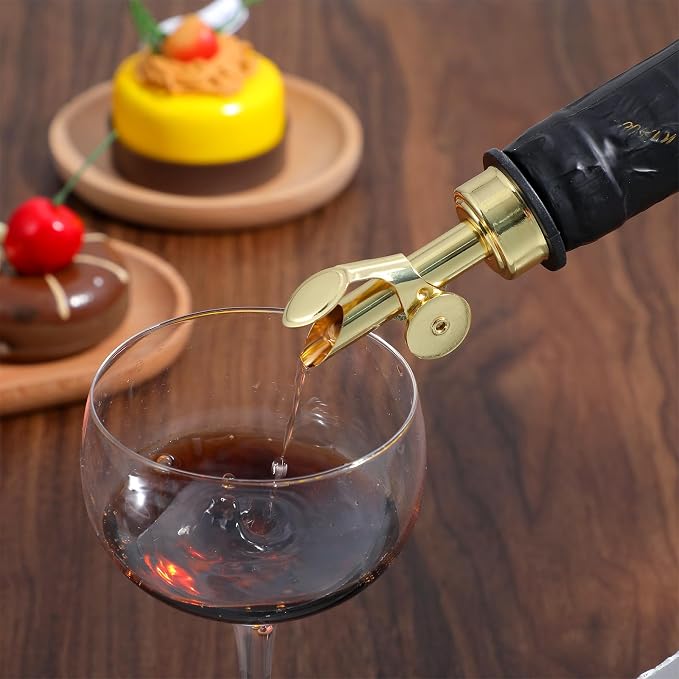 12 Pcs Weighted Stainless Steel Liquor Bottle Pourers Auto Flip Olive Oil - Image 6