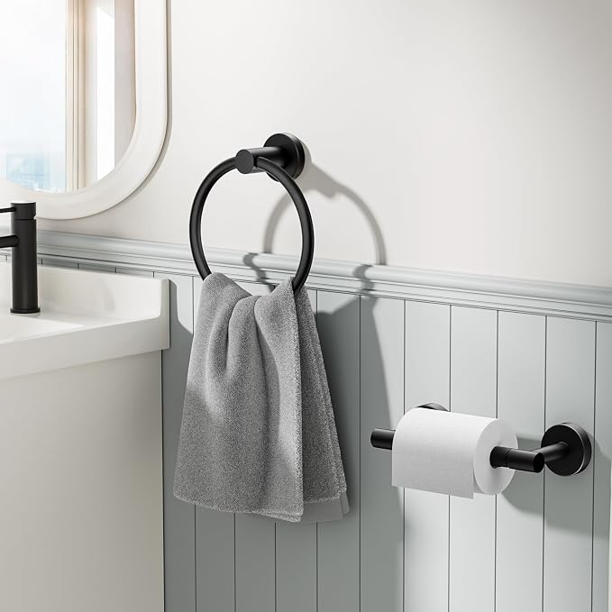 FORIOUS Toilet Paper Holder Wall Mount, SUS304 Stainless Steel Double Post - Image 2