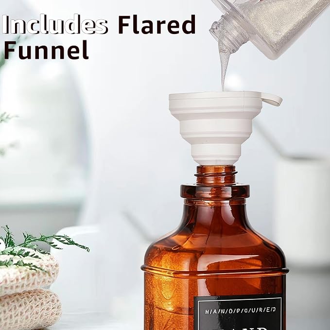 Amber Glass Soap Dispenser - Image 3