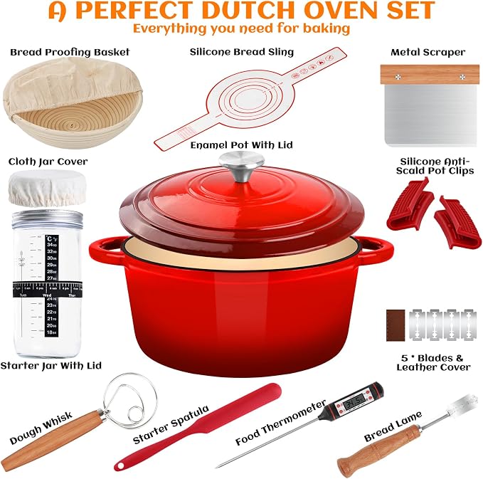 Enameled Cast Iron Dutch Oven Pot - Image 2