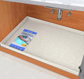 SIKADEER 25" x 22" Under Sink Mat Waterproof, Silicone Mat Kitchen Drawer Shelf by SIKADEER