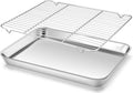 Homikit Baking Half Sheet with Rack, Metal Bacon Tray with Wire Cooling Rack by Homikit