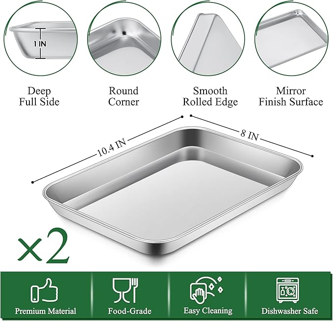P&P CHEF 10.4 Inch Toaster Oven Pan - Image 2