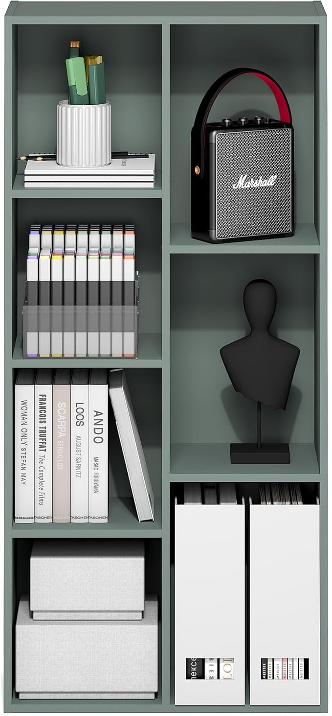 Furinno LUDER Book Shelf, 7-Cube Bookshelf, Bookcase - Image 5