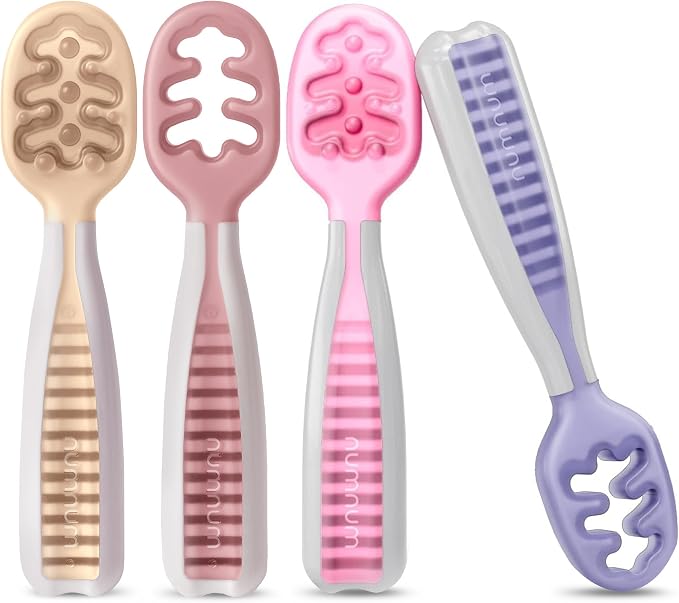 NumNum Baby Spoons Set, Baby Essentials Pre-Spoon GOOtensils by NumNum