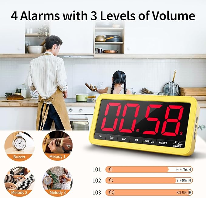 VOCOO Digital Kitchen Timer - Image 4