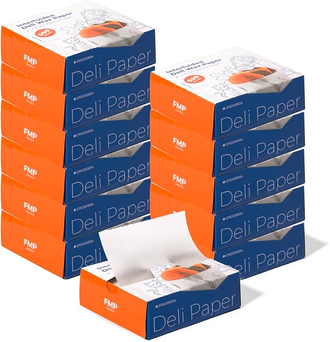 Fit Meal Prep 6 x 10.75" Wax Paper Sheets by FMPBRANDS