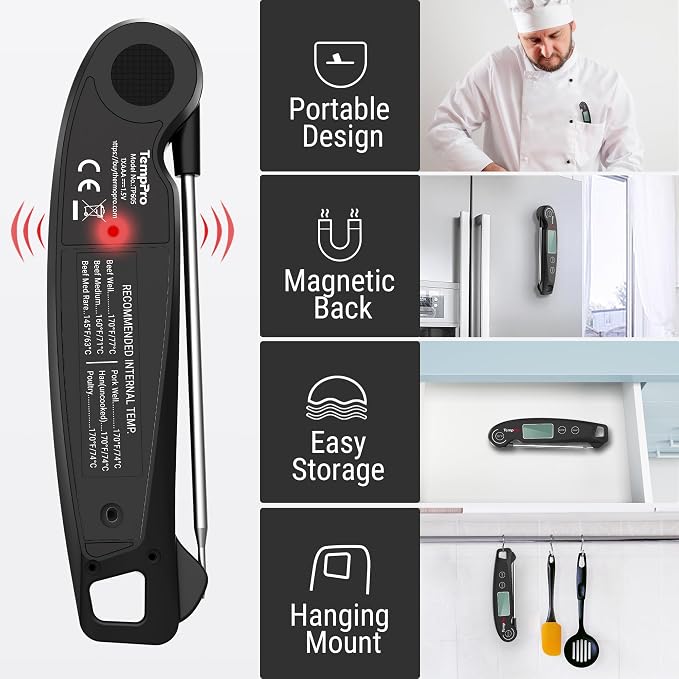 ThermoPro TP605 Instant Read Meat Thermometer - Image 7